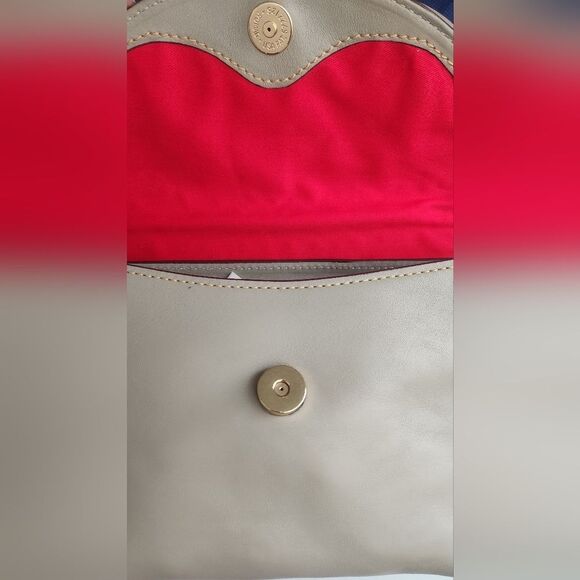 Dooney & Bourke Florentine Saddle Crossbody Bag in Light Taupe - Picture 4 of 8